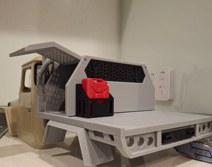 1/10 Single cab tray with exhaust stacks