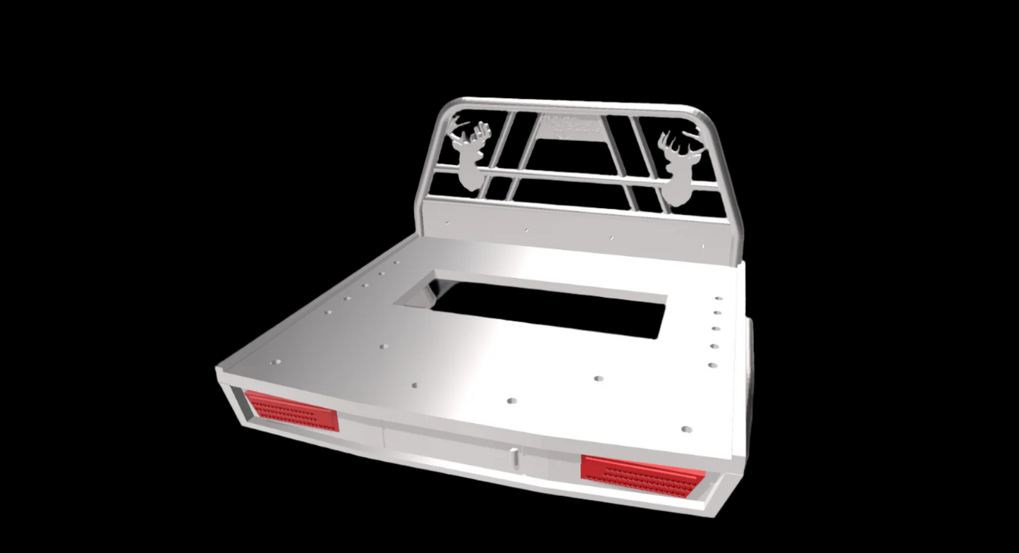 1/10 3D Printed deer head single cab tray