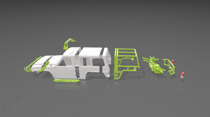 1/10 3D Printed GQ Mid Wheelbase