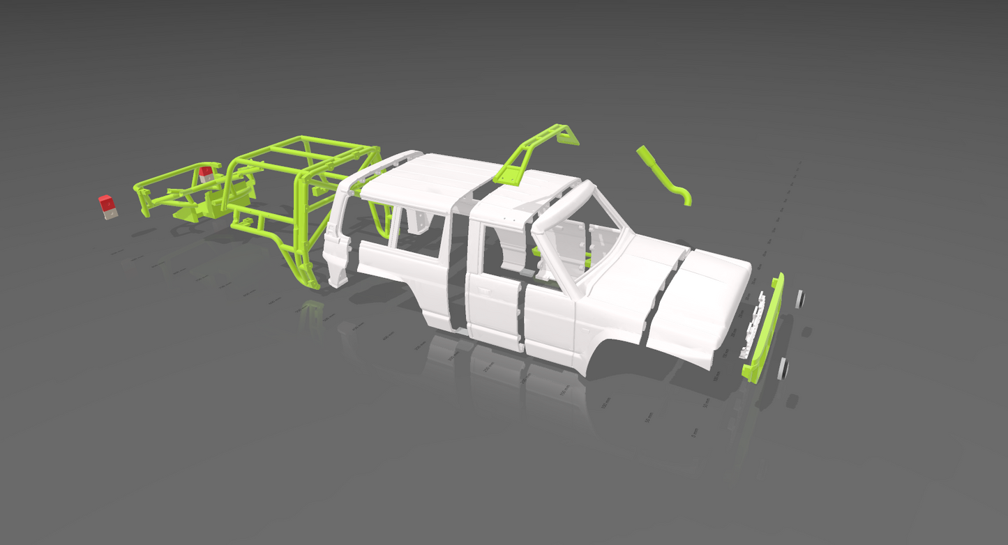 1/10 3D Printed GQ Mid Wheelbase