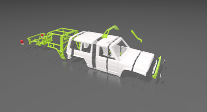 1/10 3D Printed GQ Mid Wheelbase