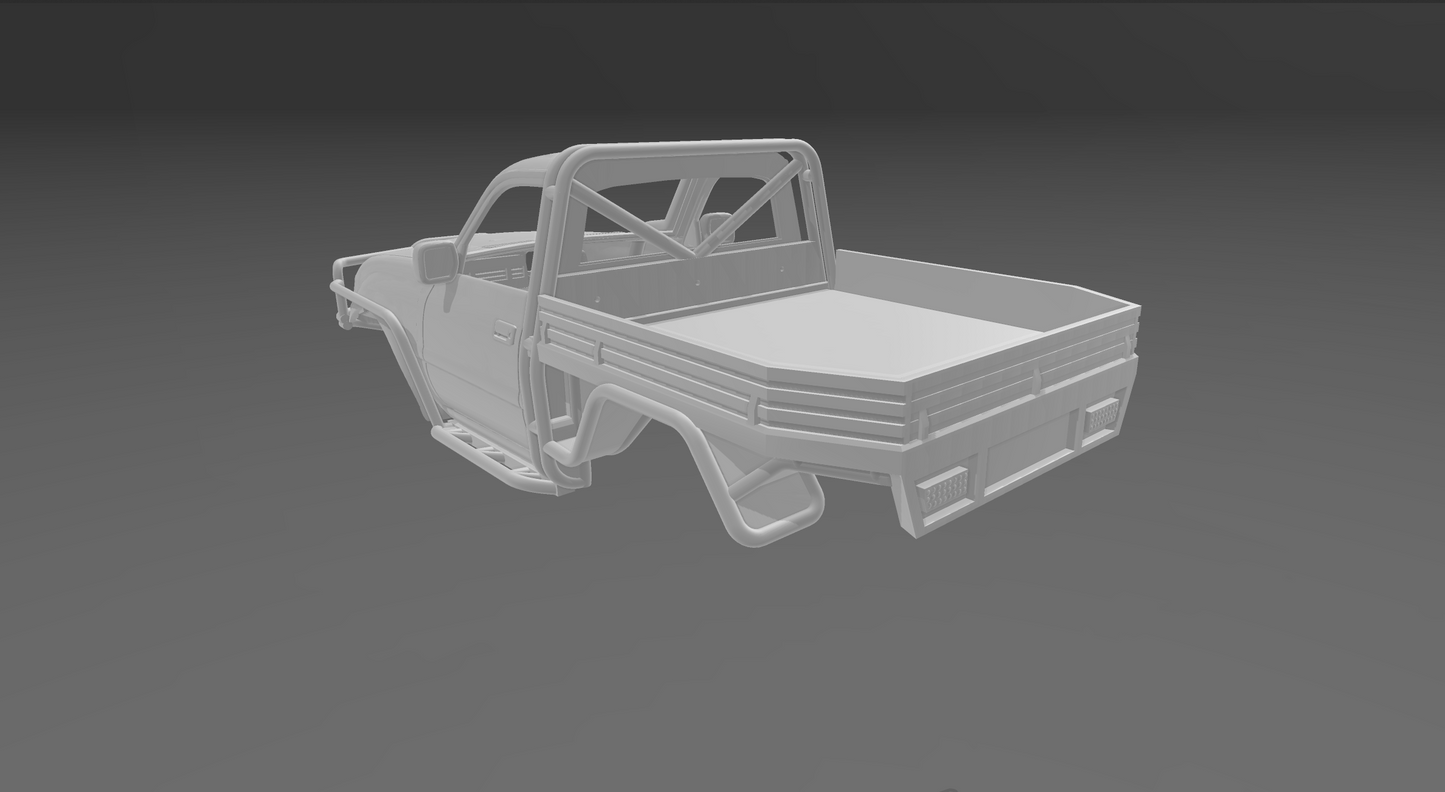 1/18 scaled 80 series chopped single cab