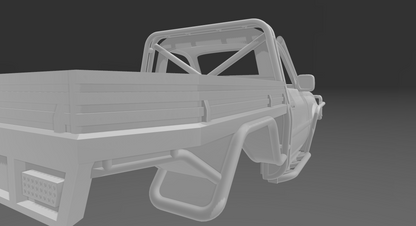 1/18 scaled 80 series chopped single cab