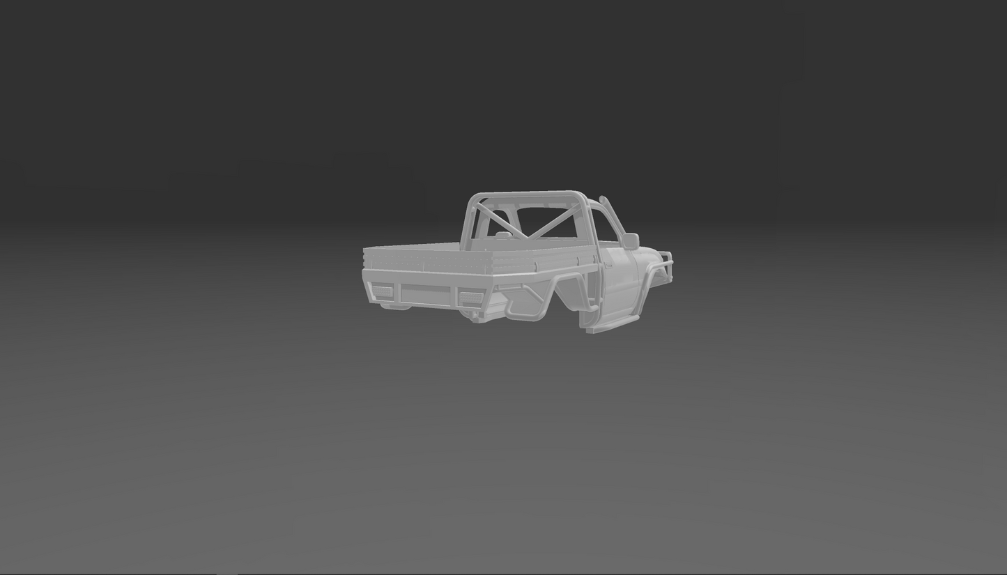 1/18 scaled 80 series chopped single cab