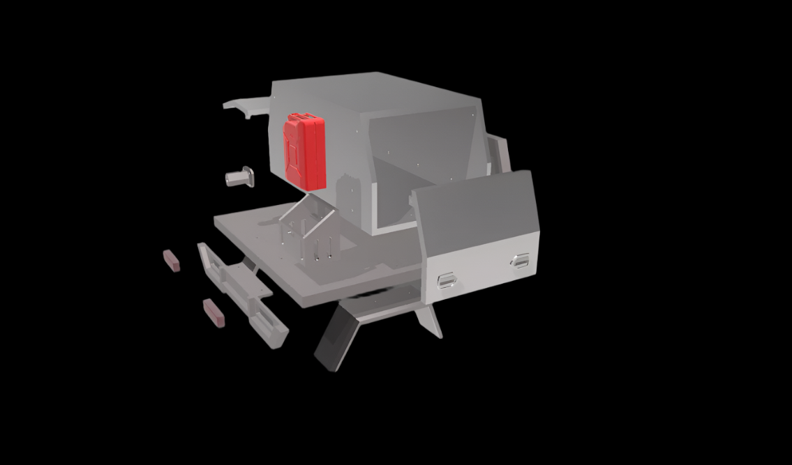 1/10 3D Printed Tray and Canopy Combo