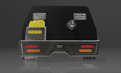 1/10 Variable size Dual-cab Tray with Canopy