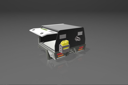 1/10 Variable size Dual-cab Tray with Canopy