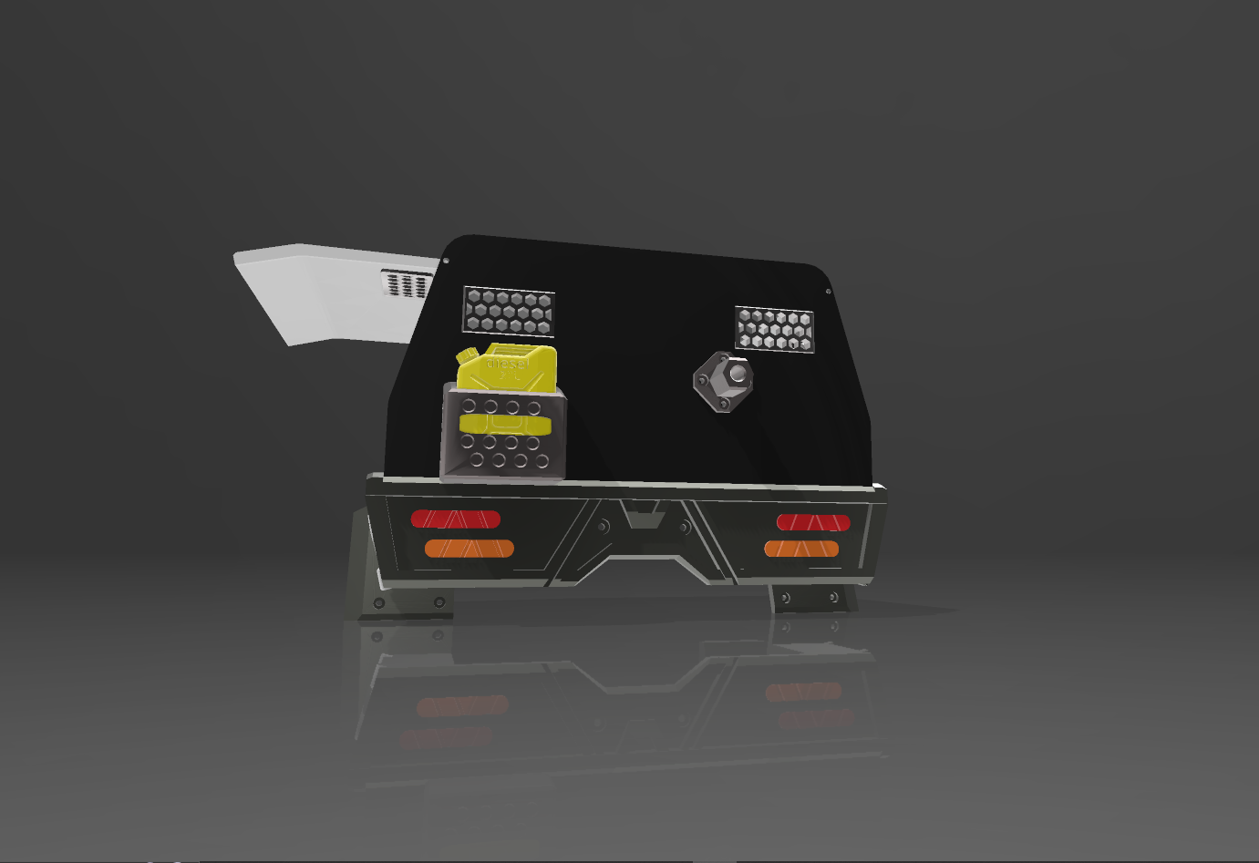 1/10 Variable size Dual-cab Tray with Canopy
