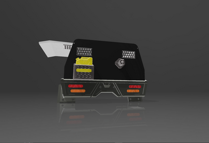 1/10 Variable size Dual-cab Tray with Canopy