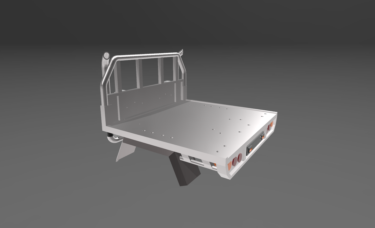 1/10 Single cab tray with exhaust stacks