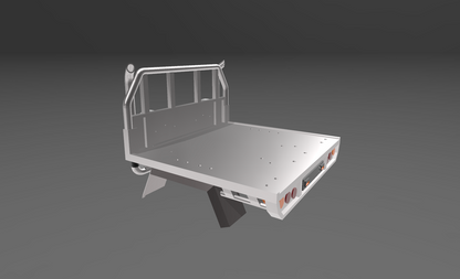 1/10 Single cab tray with exhaust stacks