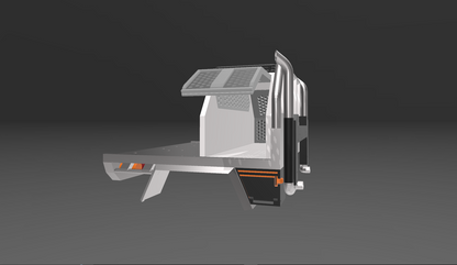1/10 Single cab tray with exhaust stacks