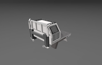 1/10 Single cab tray with exhaust stacks